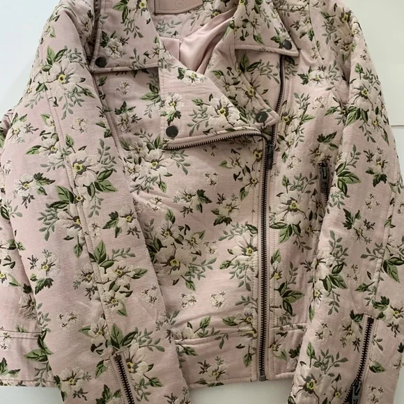 BLank NYC floral biker jacket - Picture 4 of 5